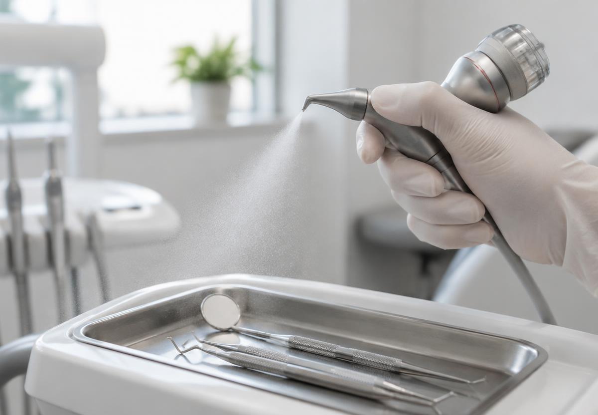 Air Abrasion in use at Advani Dental Group